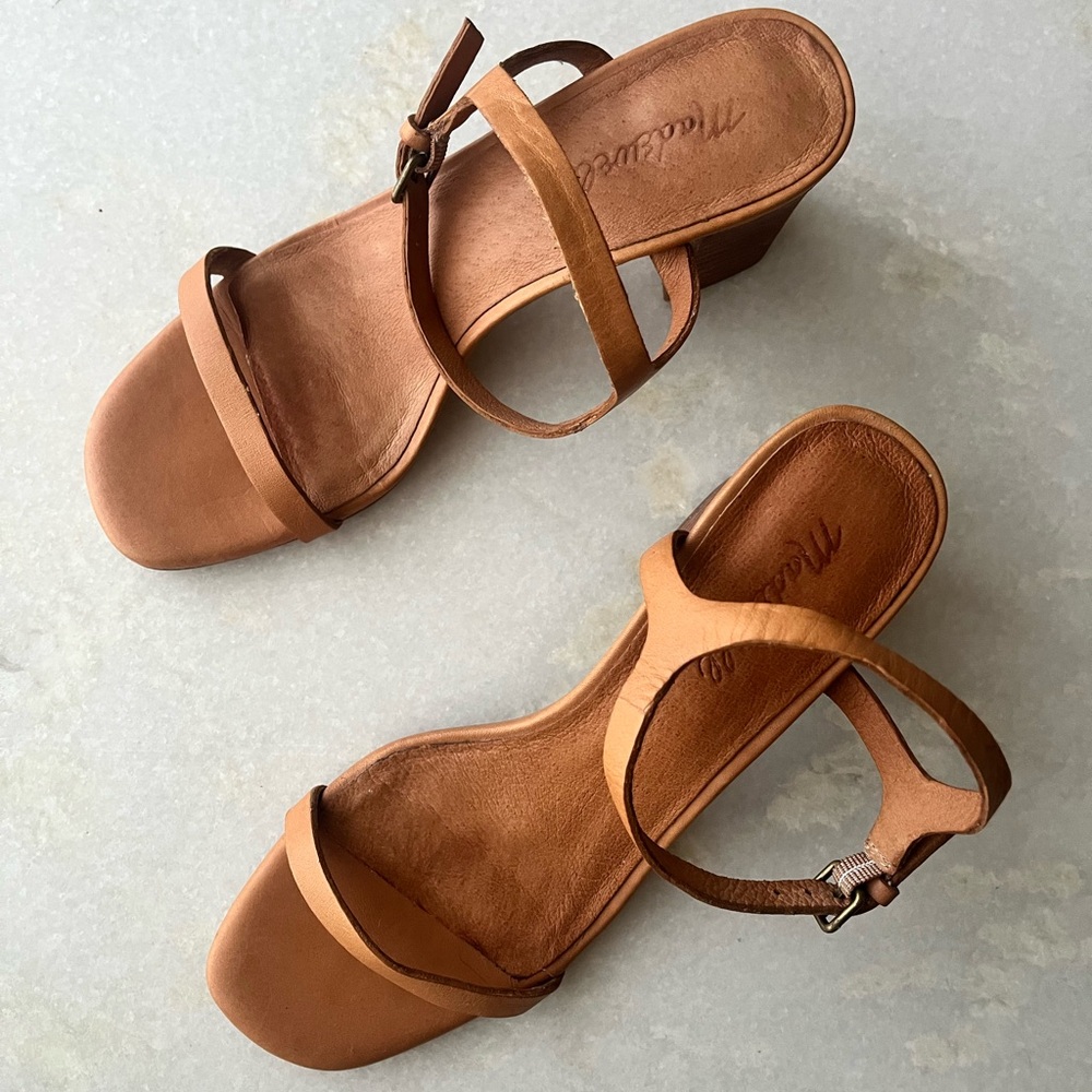 🎈SOLD🎈Madewell nude block heels